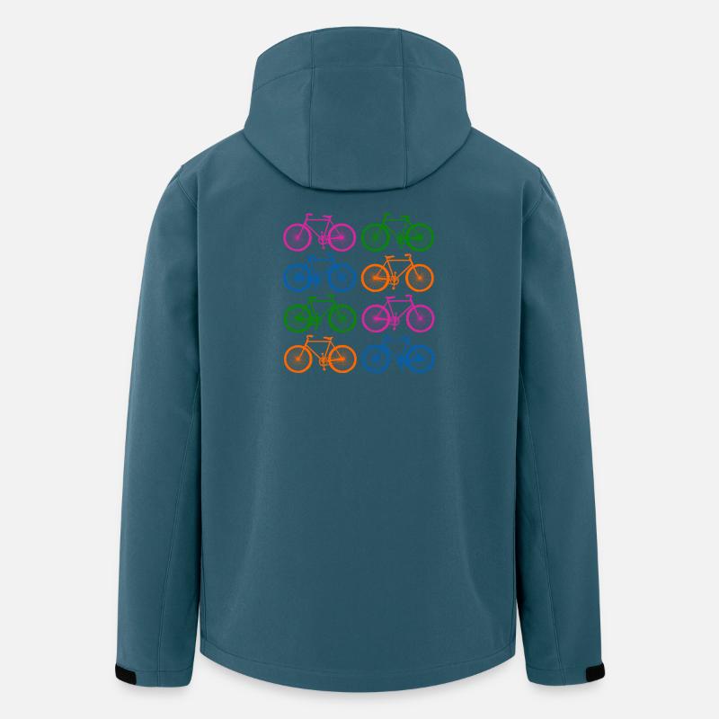 Fahrrad - Recycelte Männer Softshell-Jacke von Stanley/Stella - Dunkles Petrol