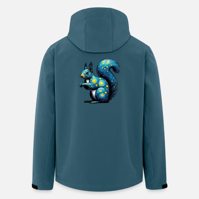 Eichhörnchen - Recycelte Männer Softshell-Jacke von Stanley/Stella - Dunkles Petrol