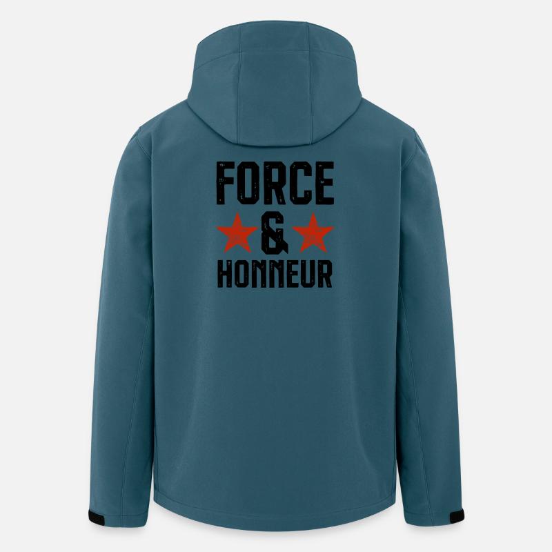Force et honneur 2 - Veste softshell homme en polyester recyclé Stanley/Stella - bleu pétrole foncé