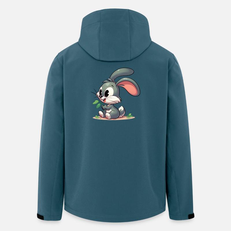 Kaninchen - Recycelte Männer Softshell-Jacke von Stanley/Stella - Dunkles Petrol