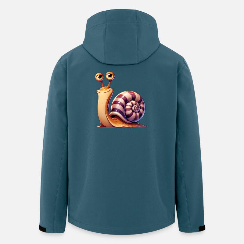Schnecke - Recycelte Männer Softshell-Jacke von Stanley/Stella - Dunkles Petrol