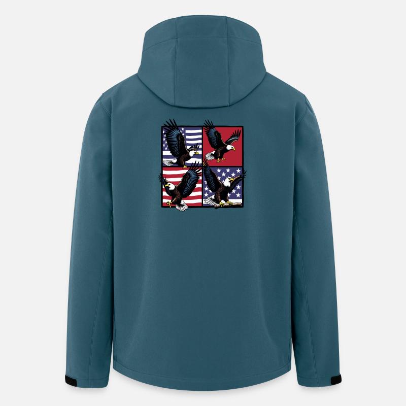 Bald eagle - Men’s Recycled Softshell Jacket by Stanley/Stella - stargazer