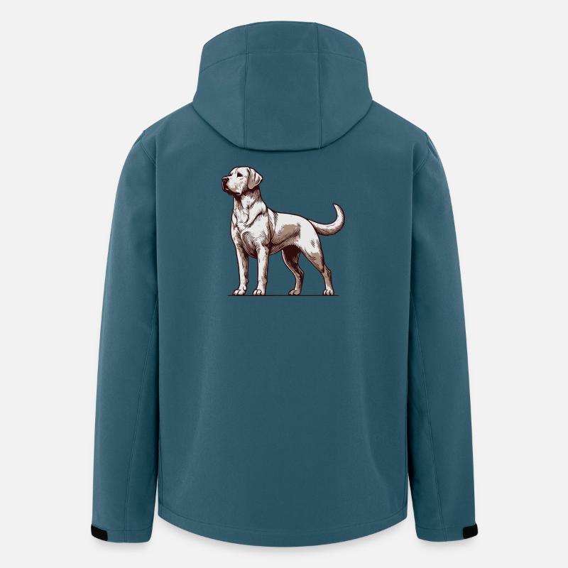 Labrador - Veste softshell homme en polyester recyclé Stanley/Stella - bleu pétrole foncé