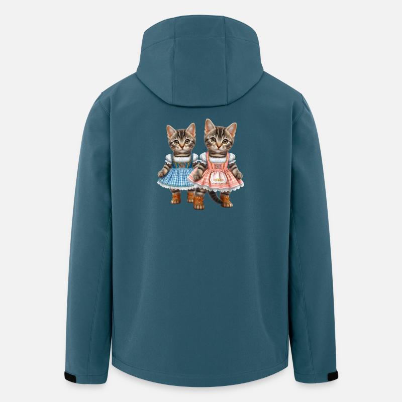 Chatons Dirndl - Veste softshell homme en polyester recyclé Stanley/Stella - bleu pétrole foncé