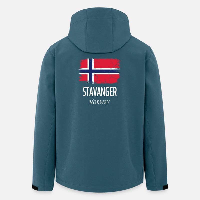 Stavanger - Recycelte Männer Softshell-Jacke von Stanley/Stella - Dunkles Petrol