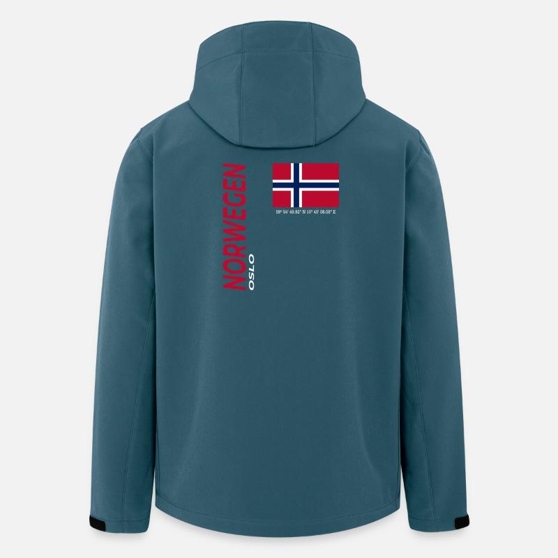 Oslo - Recycelte Männer Softshell-Jacke von Stanley/Stella - Dunkles Petrol