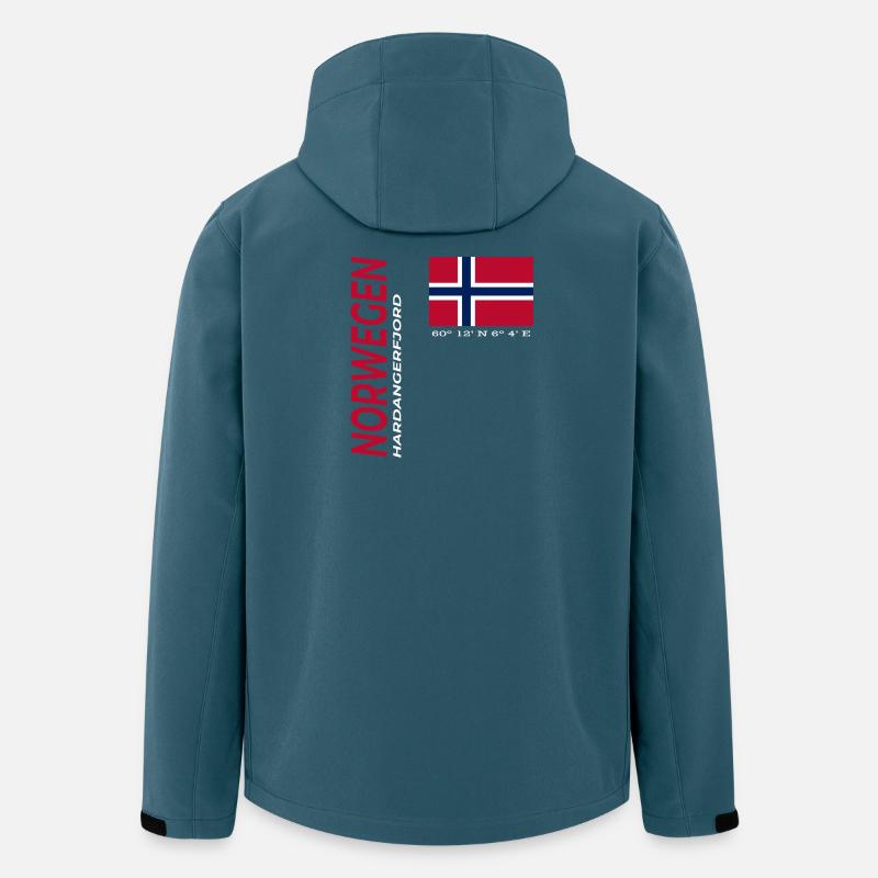 Hardangerfjord - Recycelte Männer Softshell-Jacke von Stanley/Stella - Dunkles Petrol