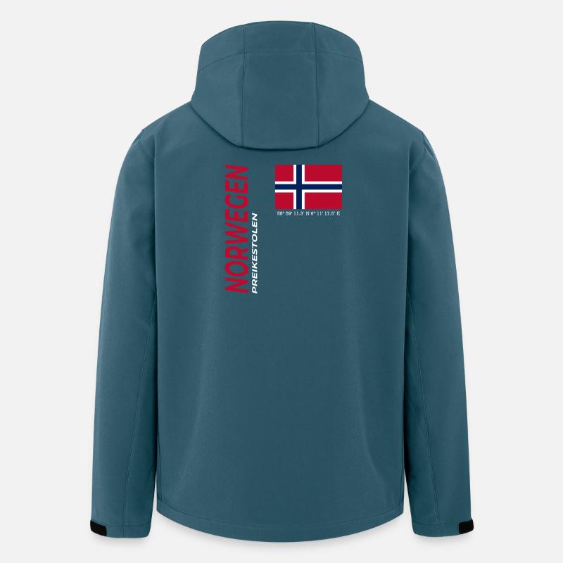 Preikestolen - Veste softshell homme en polyester recyclé Stanley/Stella - bleu pétrole foncé