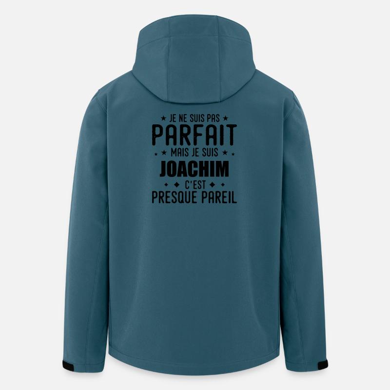 Joachim : authentique, imparfait, top, perfection - Veste softshell homme en polyester recyclé Stanley/Stella - bleu pétrole foncé