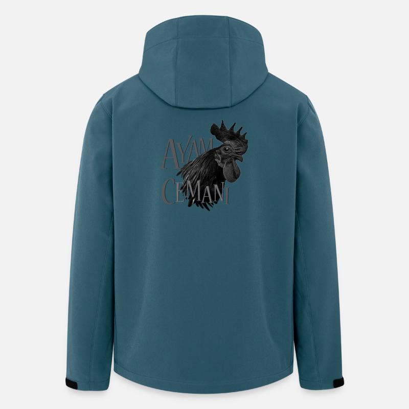 Ayam Cemani Black Beauty - Recycelte Männer Softshell-Jacke von Stanley/Stella - Dunkles Petrol