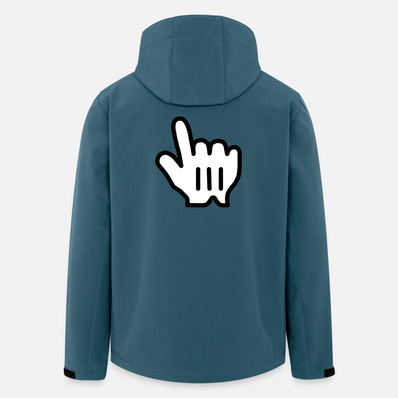 pointinghand - Recycelte Männer Softshell-Jacke von Stanley/Stella - Dunkles Petrol