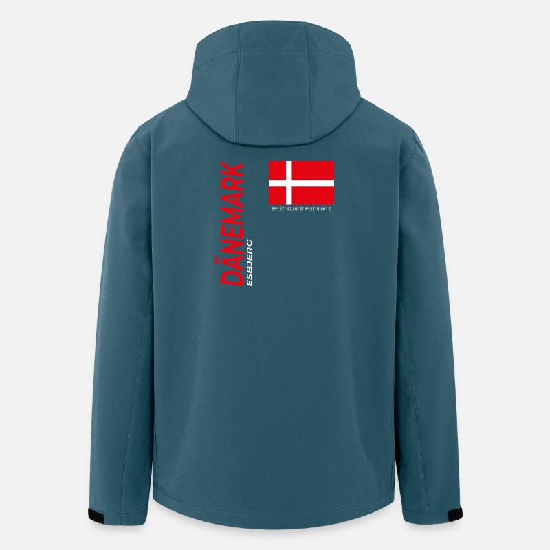 Esbjerg - Recycelte Männer Softshell-Jacke von Stanley/Stella - Dunkles Petrol