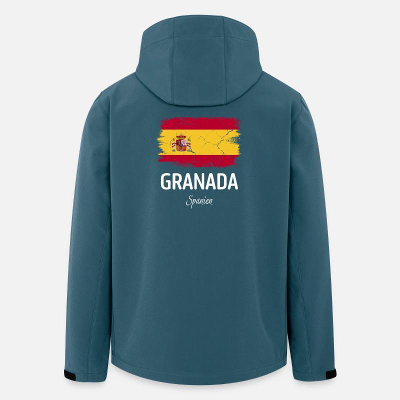 Granada - Recycelte Männer Softshell-Jacke von Stanley/Stella - Dunkles Petrol