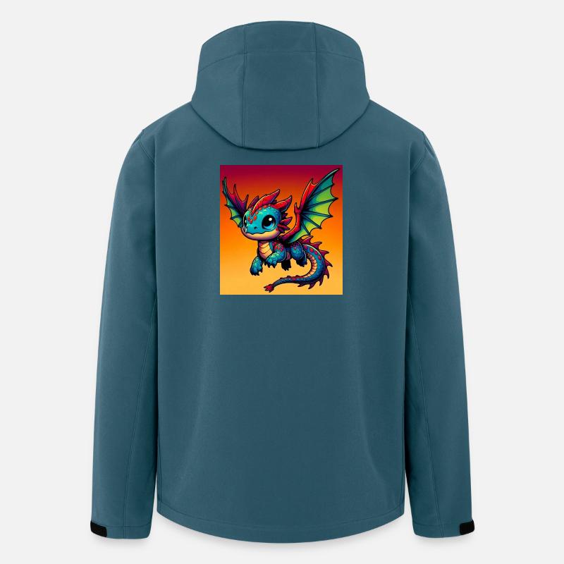 Drache - Recycelte Männer Softshell-Jacke Discoverer von Stanley/Stella - Dunkles Petrol