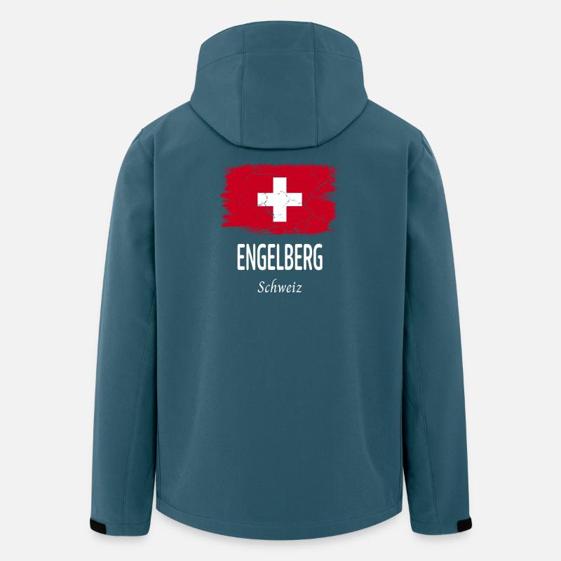 Engelberg - Recycelte Männer Softshell-Jacke von Stanley/Stella - Dunkles Petrol