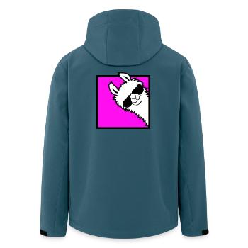 Lama Cool Peeks Around Corner Side Sunglasses Alpaca - Men’s Recycled Softshell Jacket by Stanley/Stella - stargazer - Back - AI Model Male 185 light (185cm)