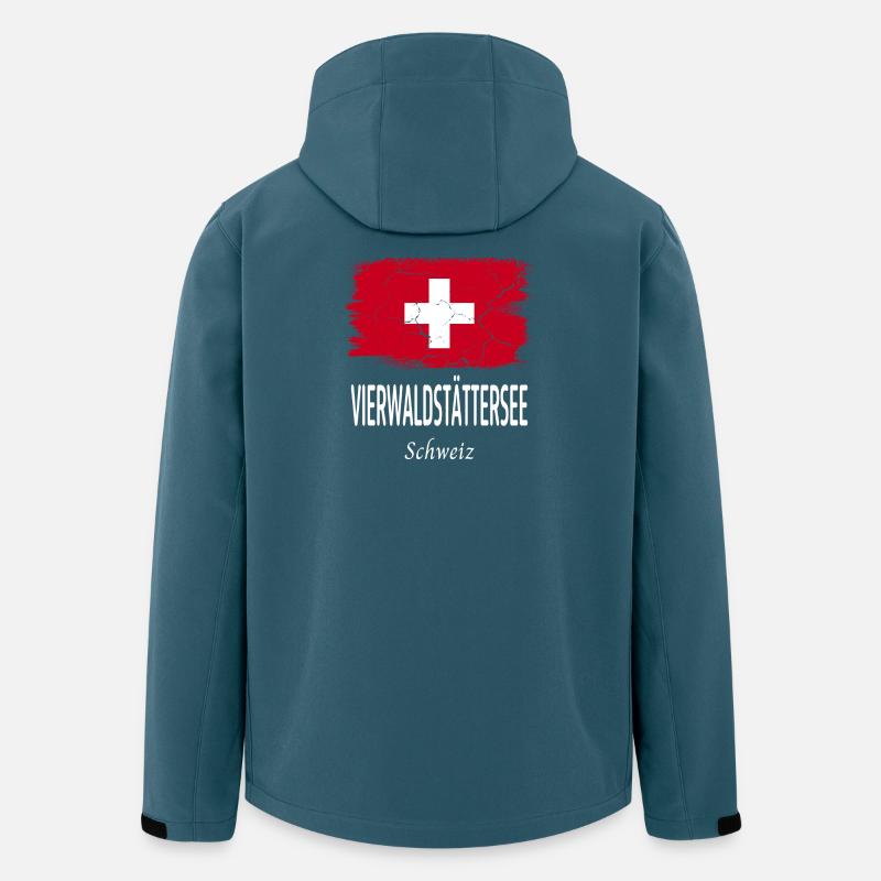 Vierwaldstattersee - Recycelte Männer Softshell-Jacke von Stanley/Stella - Dunkles Petrol