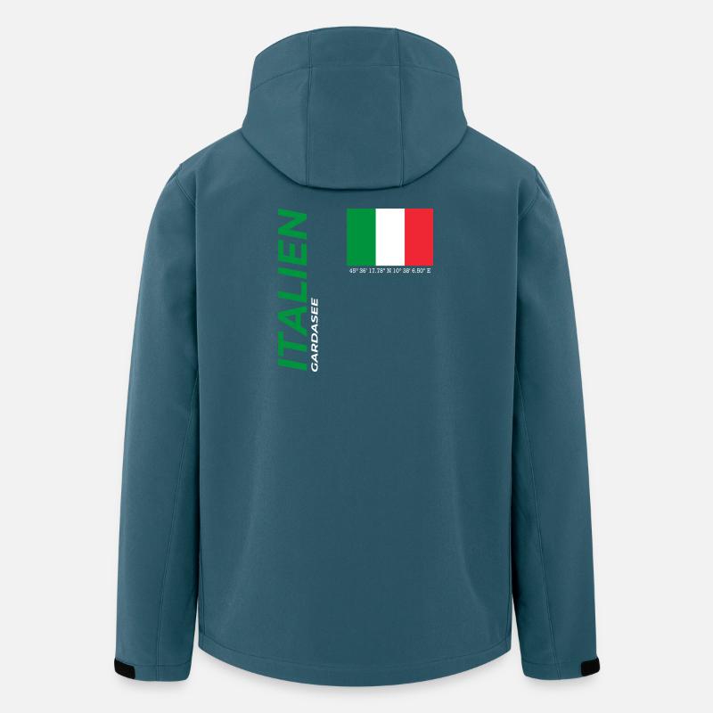 Gardasee - Recycelte Männer Softshell-Jacke von Stanley/Stella - Dunkles Petrol