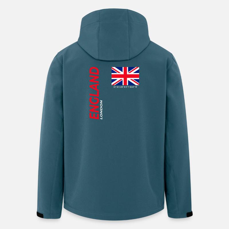 London - Recycelte Männer Softshell-Jacke von Stanley/Stella - Dunkles Petrol