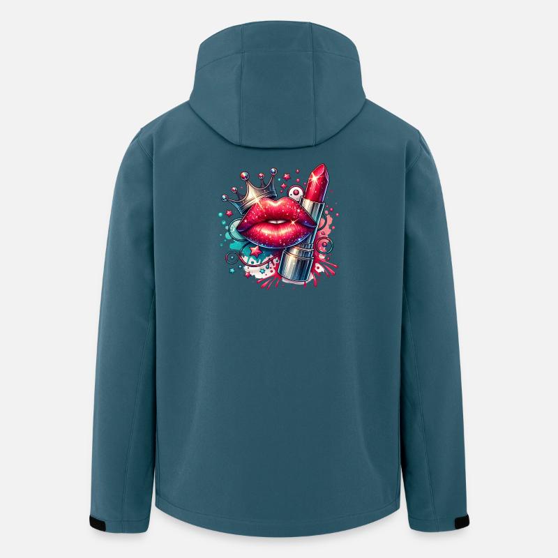 Mädchenkram Glamour Königin Lippenstift - Recycelte Männer Softshell-Jacke von Stanley/Stella - Dunkles Petrol