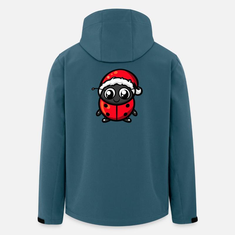 Marienkäfer Weihnachten - Recycelte Männer Softshell-Jacke von Stanley/Stella - Dunkles Petrol