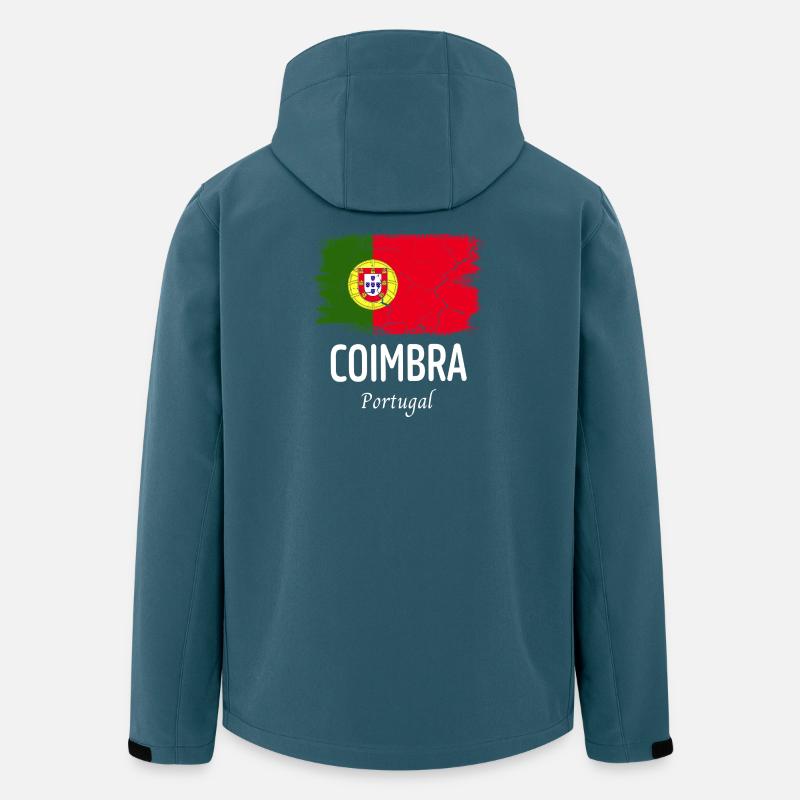 Coimbra - Recycelte Männer Softshell-Jacke von Stanley/Stella - Dunkles Petrol