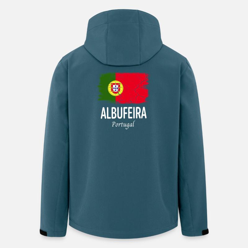 Albufeira - Veste softshell homme en polyester recyclé Stanley/Stella - bleu pétrole foncé