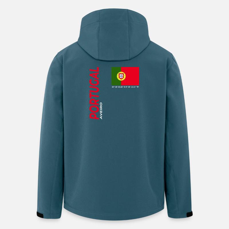 Aveiro - Veste softshell homme en polyester recyclé Stanley/Stella - bleu pétrole foncé