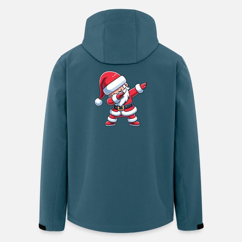 Dabbing Weihnachts Weihnachtsmann Dab Weihnachten - Recycelte Männer Softshell-Jacke von Stanley/Stella - Dunkles Petrol