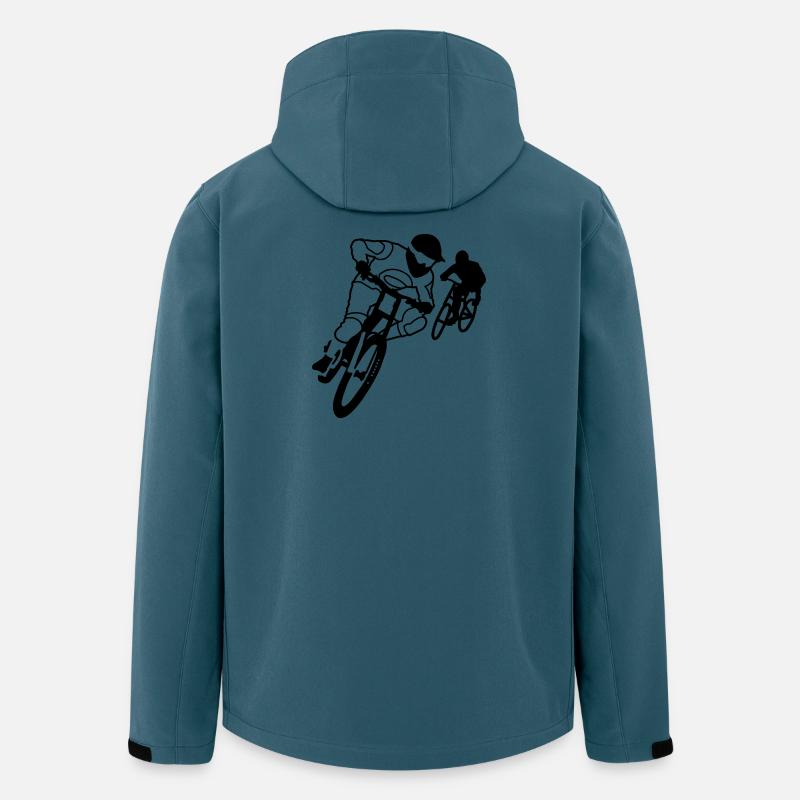 Croix - Veste softshell homme en polyester recyclé Discoverer Stanley/Stella - bleu pétrole foncé