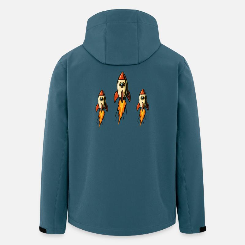 Drei Raketen  - Recycelte Männer Softshell-Jacke von Stanley/Stella - Dunkles Petrol