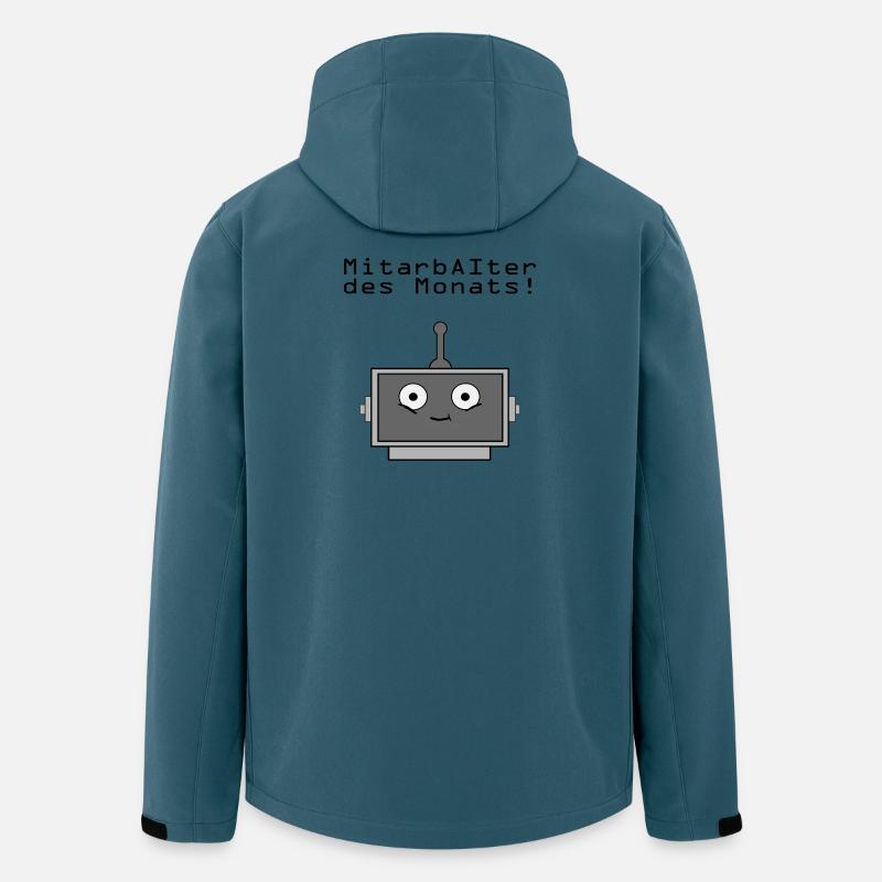 MitArbeiter des Monats - Recycelte Männer Softshell-Jacke von Stanley/Stella - Dunkles Petrol