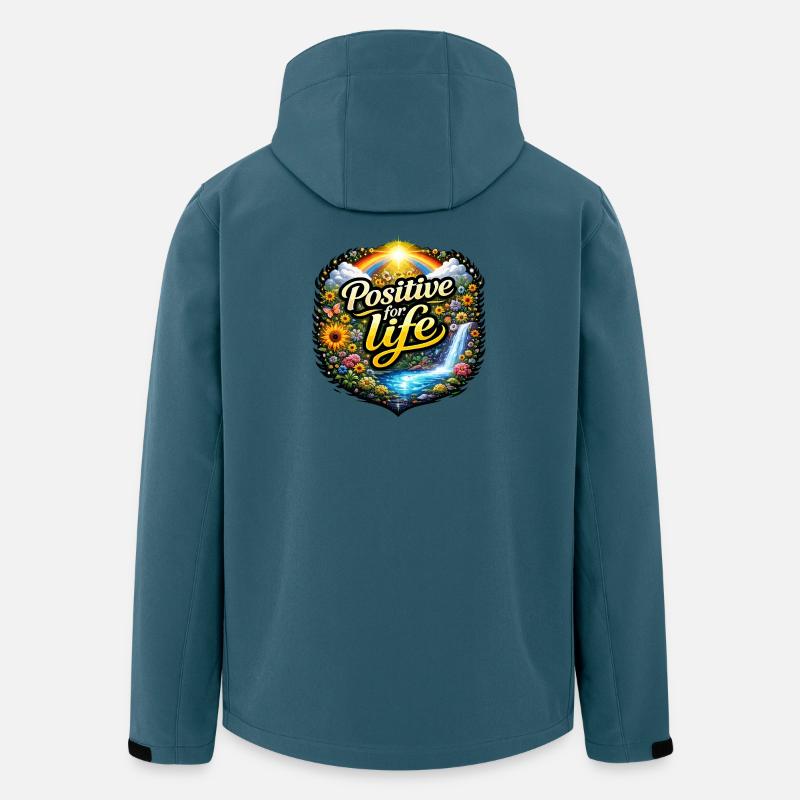 Positiv fürs Leben - Recycelte Männer Softshell-Jacke von Stanley/Stella - Dunkles Petrol