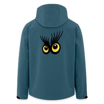 Eyes - Men’s Recycled Softshell Jacket by Stanley/Stella - stargazer - Back - AI Model Male 185 light (185cm)
