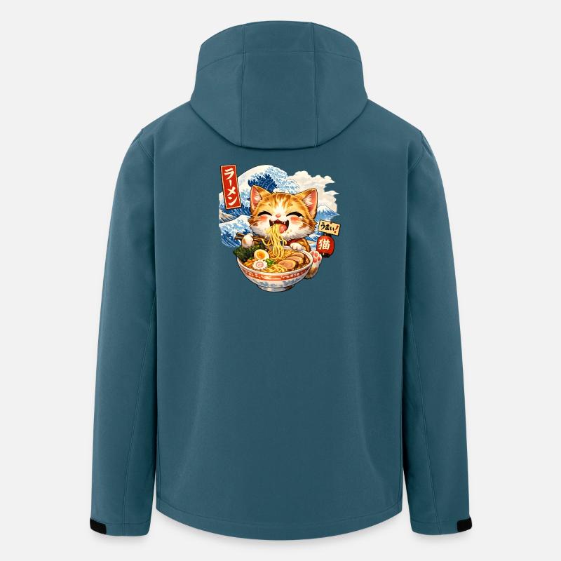 Große Ramen Wave T Shirt - Recycelte Männer Softshell-Jacke von Stanley/Stella - Dunkles Petrol
