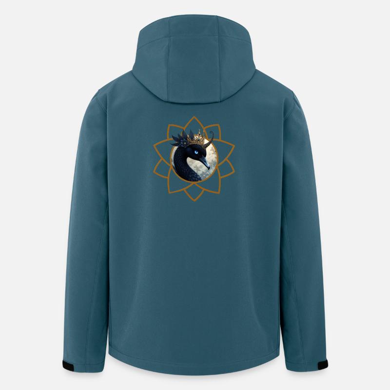 Pfau gekrönt in Dorado - Recycelte Männer Softshell-Jacke von Stanley/Stella - Dunkles Petrol