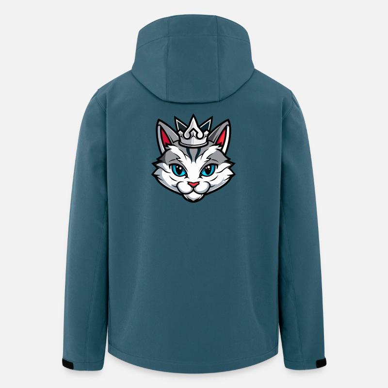 Cat Symbol Head Crown - Men’s Recycled Softshell Jacket by Stanley/Stella - stargazer