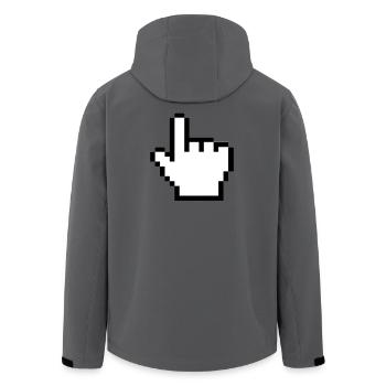 Main de souris originale - Veste softshell homme en polyester recyclé Stanley/Stella - bleu pétrole foncé - Dos - AI Model Male 185 light (185cm)