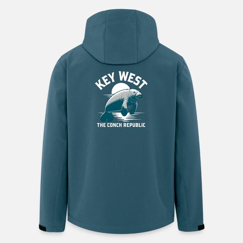 Key West Manatee - Men’s Recycled Softshell Jacket by Stanley/Stella - stargazer