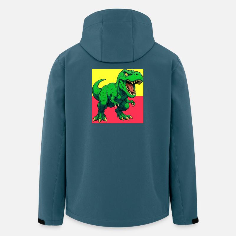 Dinosaurier - Recycelte Männer Softshell-Jacke von Stanley/Stella - Dunkles Petrol