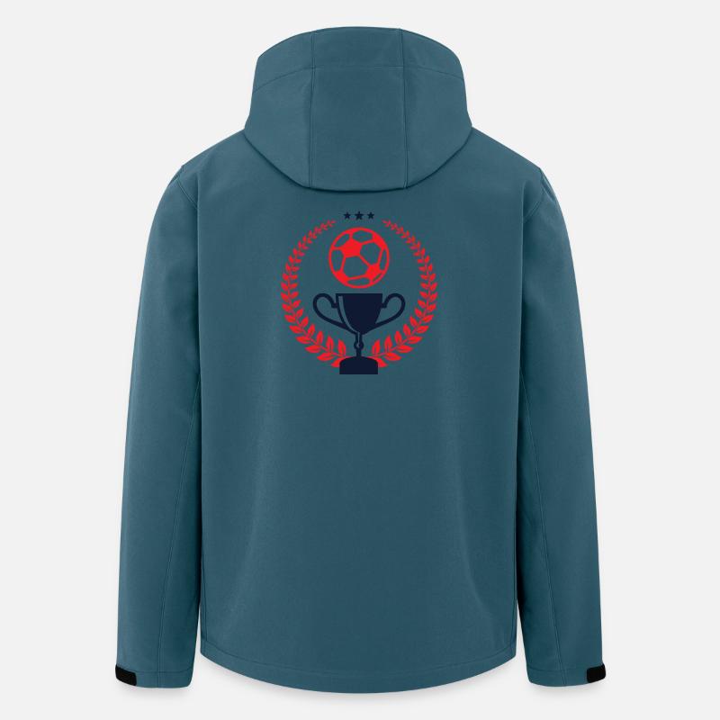 Fußball-Trophäe: Die Meisterkrone - Recycelte Männer Softshell-Jacke von Stanley/Stella - Dunkles Petrol