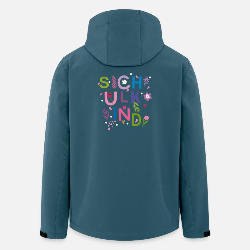Schulkind  - Recycelte Männer Softshell-Jacke von Stanley/Stella - Dunkles Petrol
