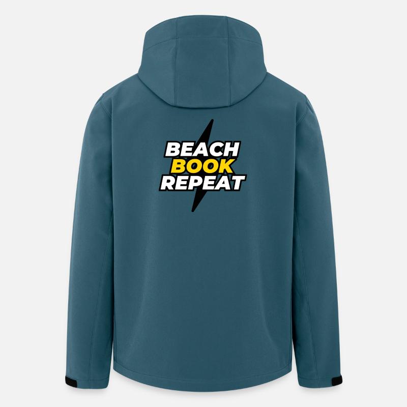 Strandbuch-Wiederholung - Recycelte Männer Softshell-Jacke von Stanley/Stella - Dunkles Petrol