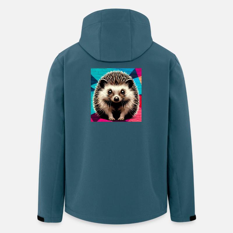Igel - Recycelte Männer Softshell-Jacke von Stanley/Stella - Dunkles Petrol
