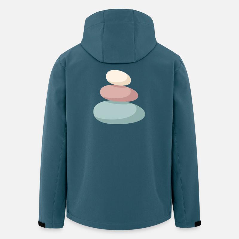 Pastell Stein-Stapel - Recycelte Männer Softshell-Jacke von Stanley/Stella - Dunkles Petrol