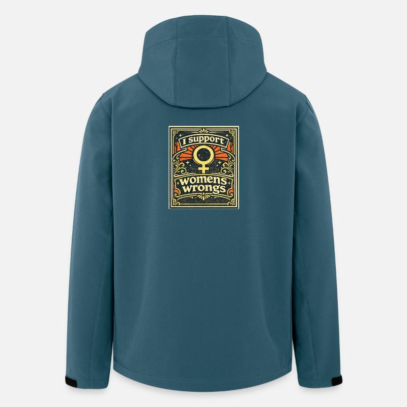 Support Women’s Rights Emblem - Men’s Recycled Softshell Jacket by Stanley/Stella - stargazer