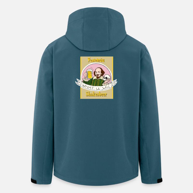 Festebräu - Recycelte Männer Softshell-Jacke von Stanley/Stella - Dunkles Petrol