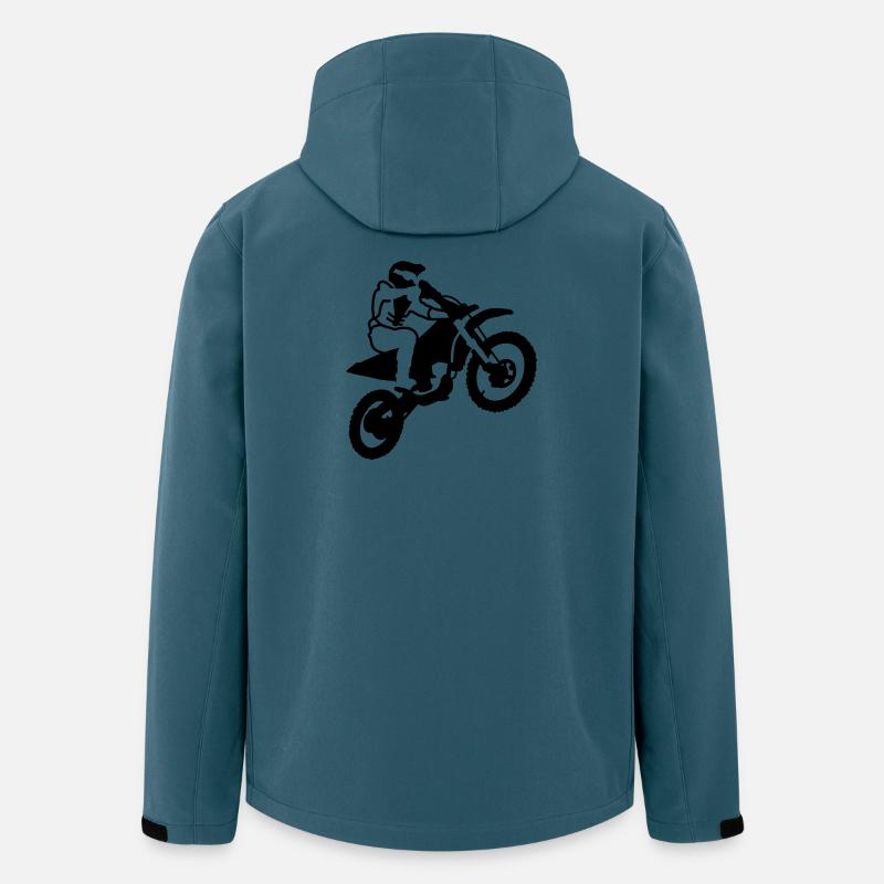 Motorrad - Recycelte Männer Softshell-Jacke von Stanley/Stella - Dunkles Petrol