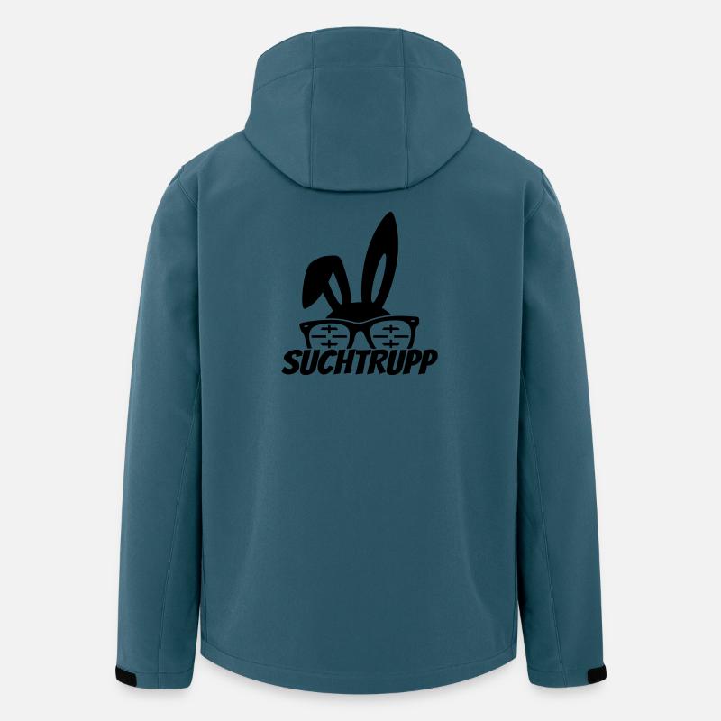ostern osterhase suchtrupp - Recycelte Männer Softshell-Jacke von Stanley/Stella - Dunkles Petrol