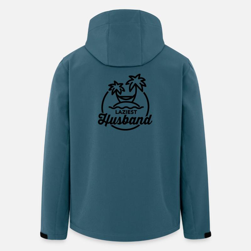 Laziest husband - Recycelte Männer Softshell-Jacke von Stanley/Stella - Dunkles Petrol